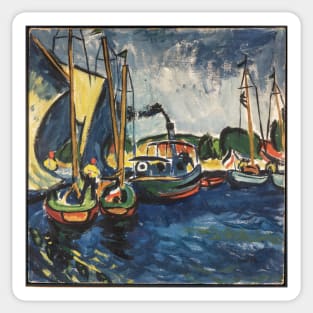 max pechstein artworks with boats Sticker